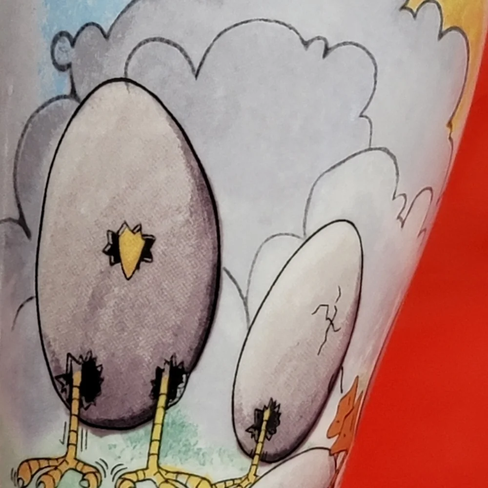 PAUL Cardew METAPHORICALLY SPEAKING new bone latte / coffee mug dog chickies